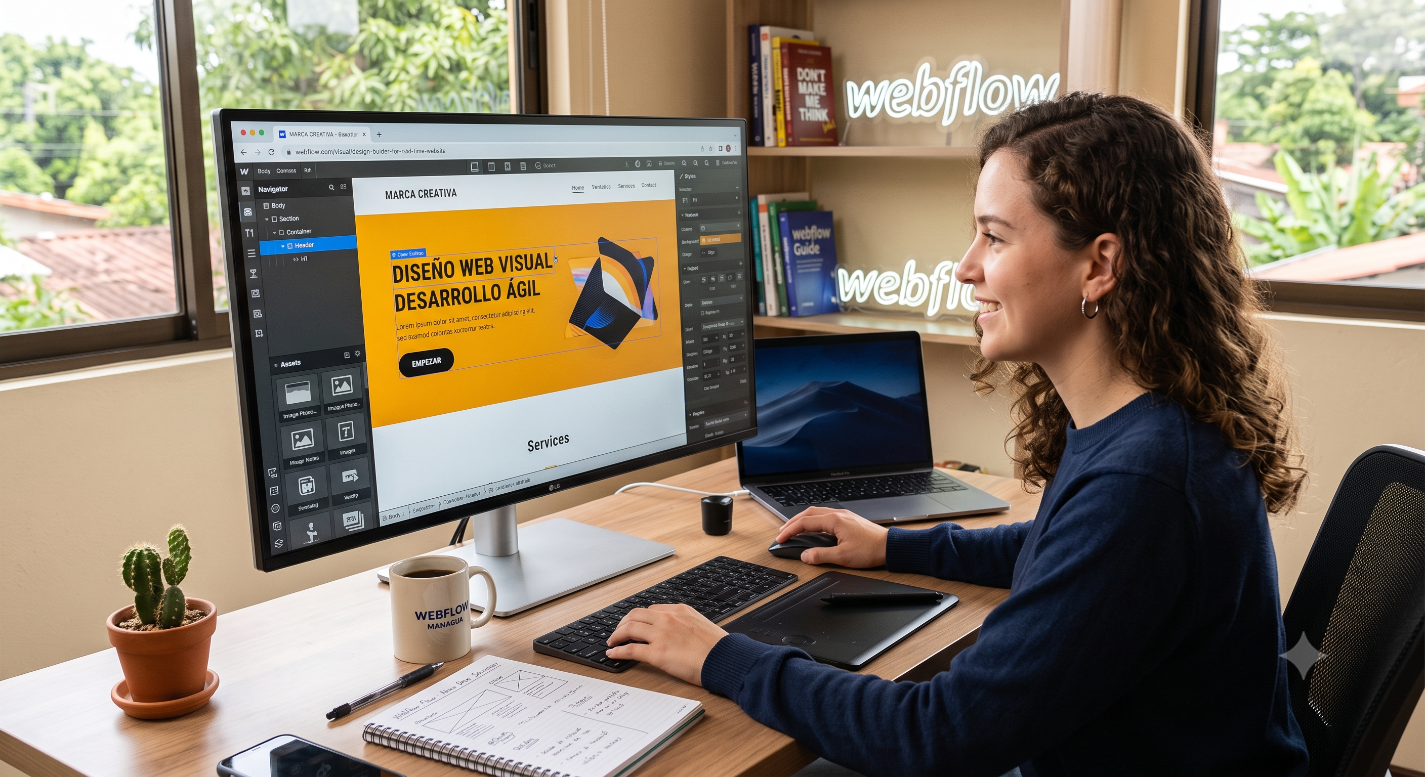 Webflow Visual Development